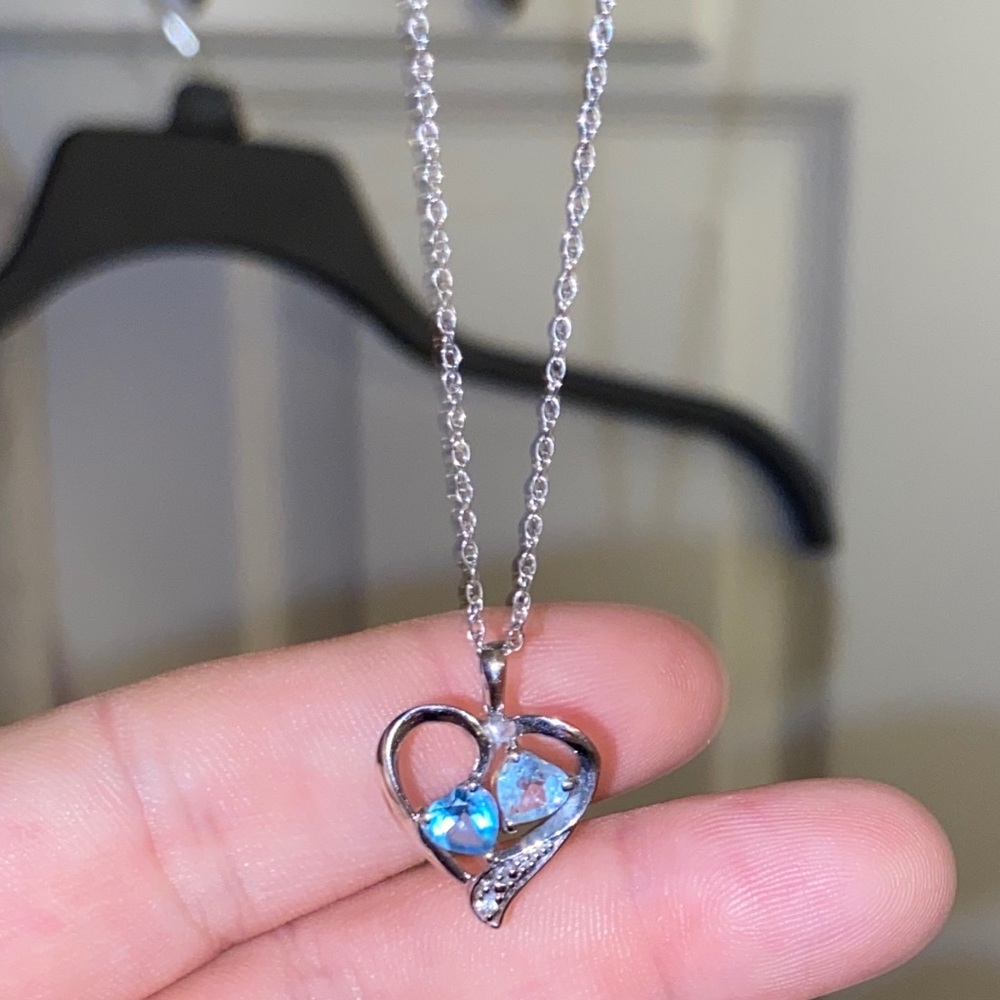 SOLD. Sterling Silver Necklace with heart pendant